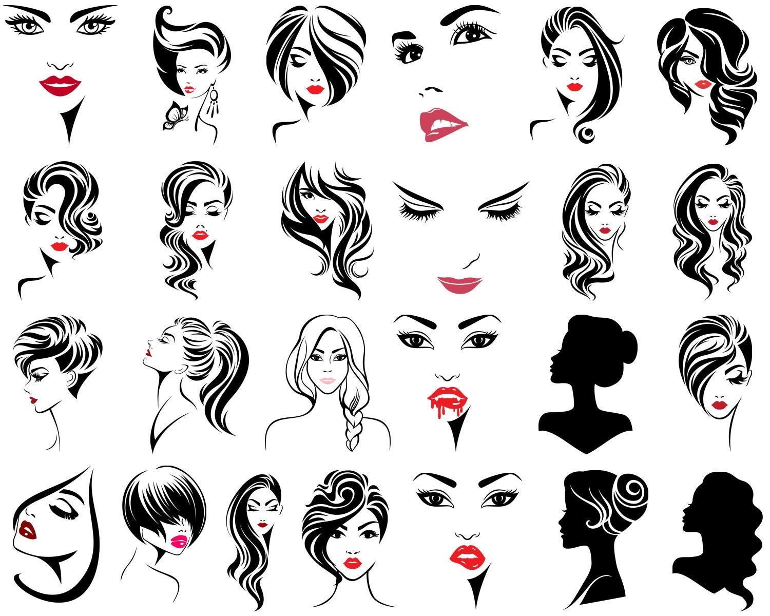 Download Women Head Svg Lashes Svg Girl In Glasses Woman Face Eyelash Svg Female Hair Lips Svg Mom With Bandana Girl Face Woman Svg Bundle Drawing Illustration Digital Leadcampus Org