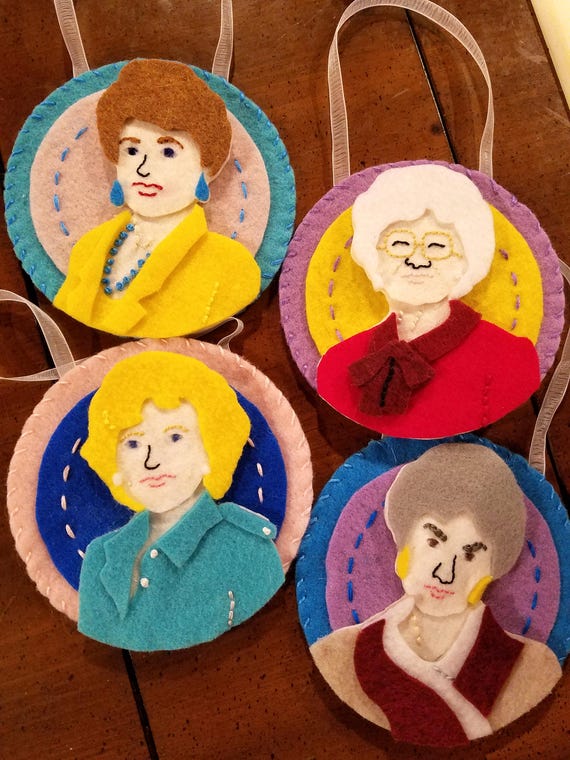 golden girl ornaments