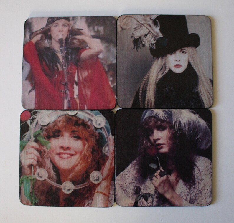 Stevie Nicks Coasters Queen Of Rock And Roll Iconic Singer Etsy