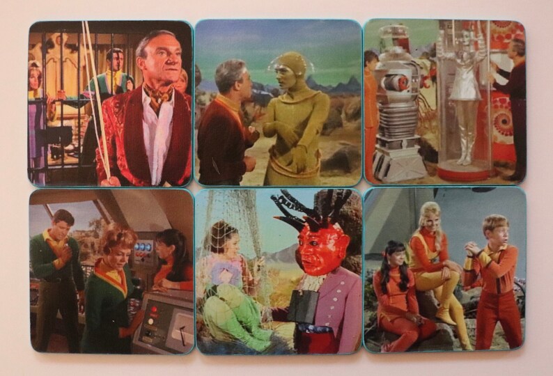 Lost In Space Coasters Science Fiction Tv Show 1965 68 Retro Etsy