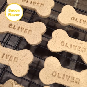 Personalized Dog Treats - Bacon Flavor