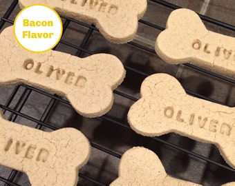 Custom Dog Treats | Custom Bacon Dog Bones