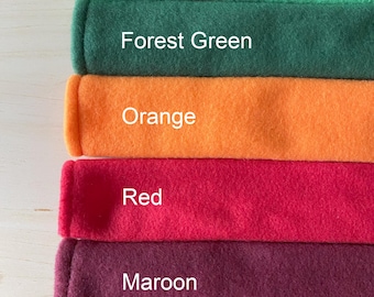 Dog Harness Padding Cover - Harness Huggies | Soft Fleece Fabric Dog Harness Padding Cover | Slide On | SOLID COLORS | 1.75 Inch Width