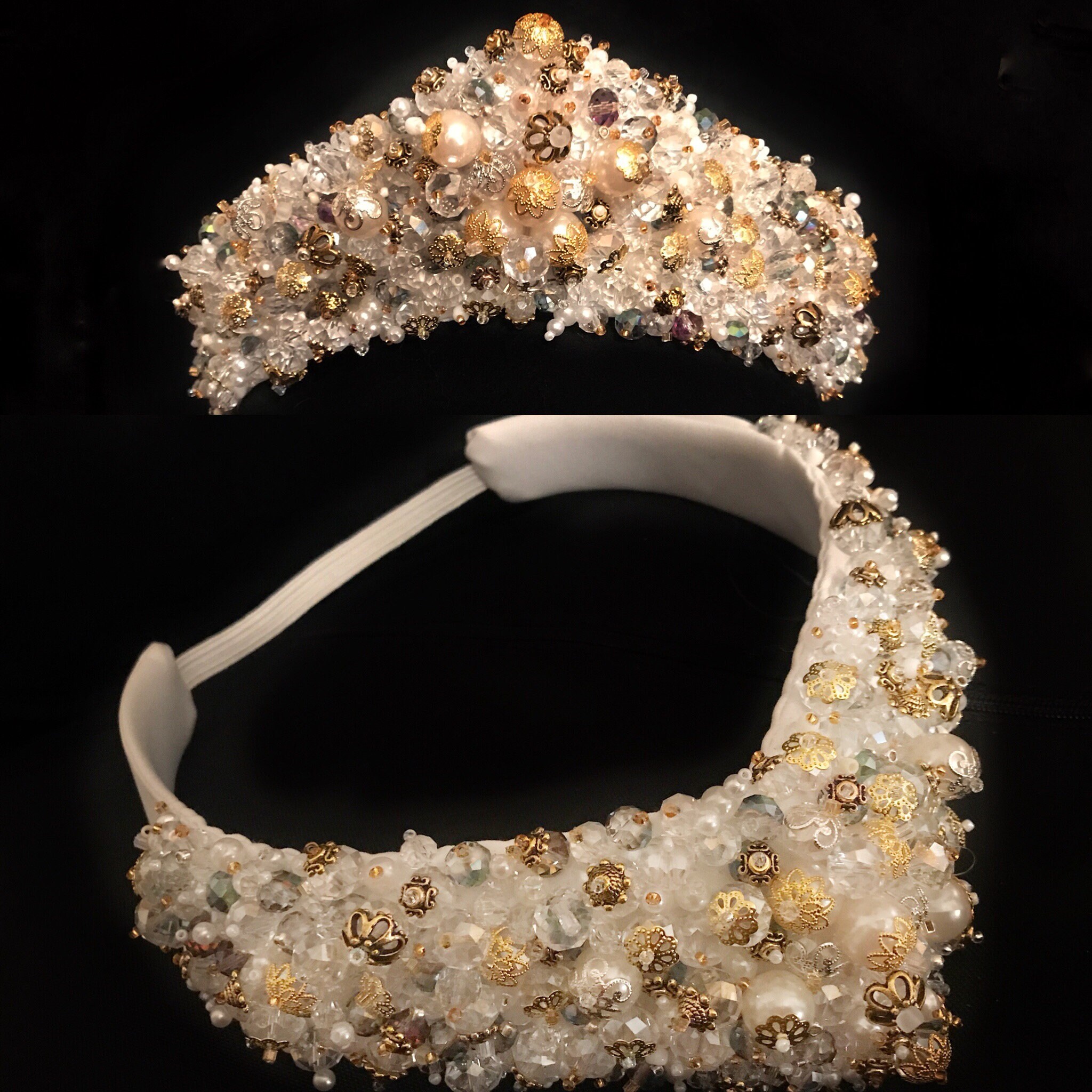 Tiara ala russe. Kokoshnik. Russian handmade crown by Etsy