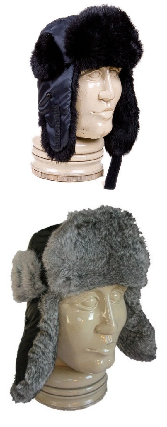 trapper hat Rabbit Fur Winter 