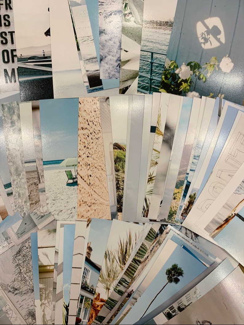 Coastal Wall Collage Kit 80pcs Etsy