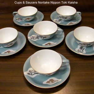 CUPS SAUCERS 12pcs Noritake Nippon Toki Kaisha - nicht für den Export - seltene 1908