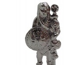 Celtic Warrior Figure .999 Pure Silver Hand Cast 0.574 Troy Ounce UK Hallmarked Silver Bullion
