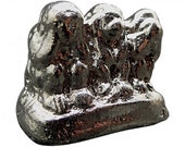 Three Wise Monkeys Figure Solid Silver .999 Pure Silver Hand Cast 4.25 Troy Ounce