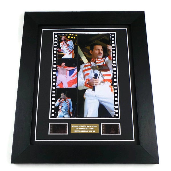 Freddie Mercury Queen Original vintage Film Cells Music Memorabilia dans Picture Frame
