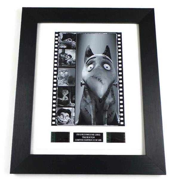 Frankenweenie Film Cells Movie Memorabilia in Picture Frame