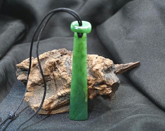 Hindu Kush mountain nephrite jade pendant.