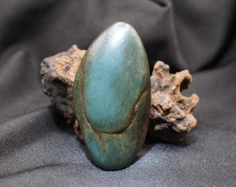 Big Sur icy blue green nephrite Vulcanized jade stone.