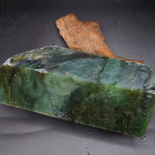 BC nephrite jade rough block
