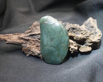 Big Sur light bluish green nephrite jade stone.