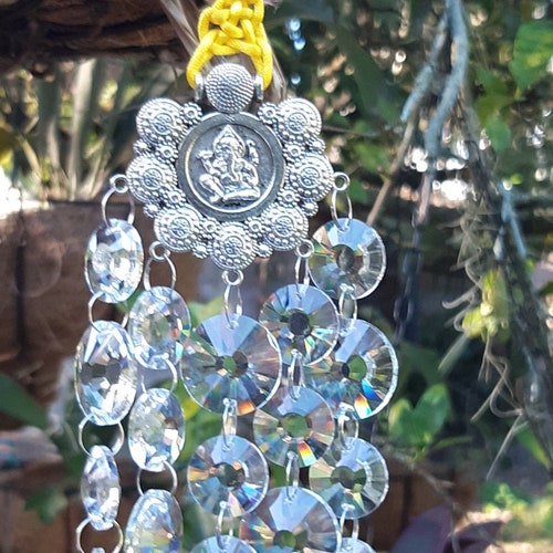 Unique Crystal Ganesha Oriental Themed Suncatcher shops