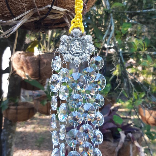 Unique Crystal Ganesha Oriental Themed Suncatcher shops