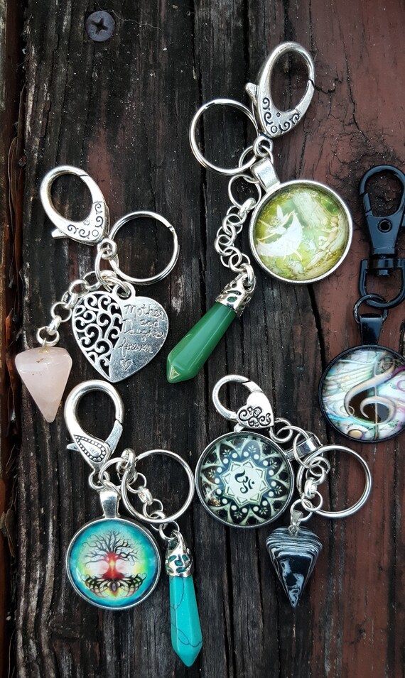 Amulet Key Fob Rings Etsy