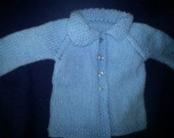 Hand knit baby sweater