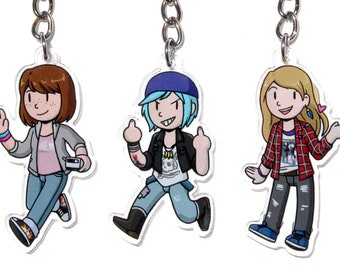Life is Strange 1.5" Acrylic Charms - Chloe Price - Max Caulfield - Rachel Amber