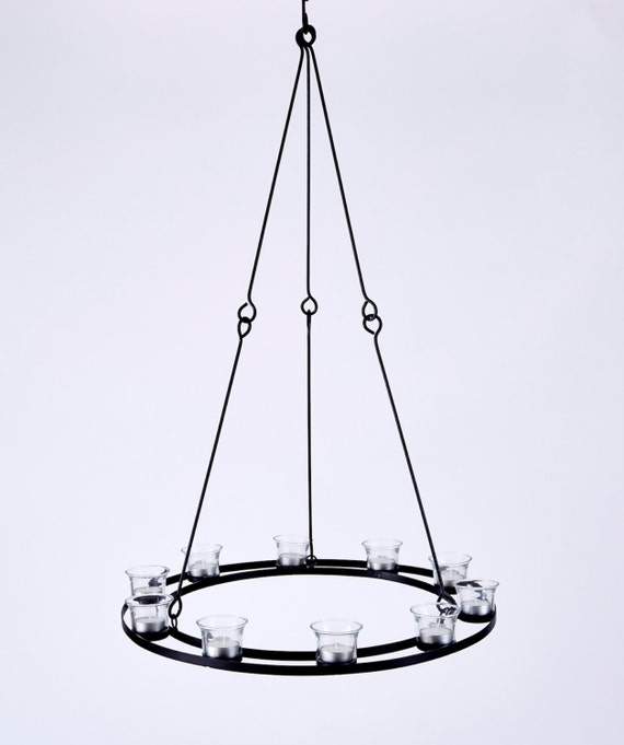 Tea Light Chandelier Holder Candle Hanging Tea Light Chandelier Holder Candle Hanging Wedding Glamping