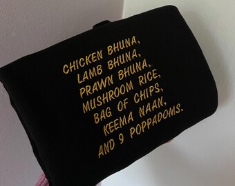 SMITHY CURRY ORDER - Gavin and Stacey embroidered sweatshirt. *more colours available*