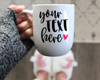 Custom Coffee Mug Design | Your text here | Personalized Mug | Custom | Gift Wrap | Gift Box