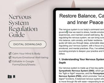 Guía para la regulación del sistema nervioso: técnicas para aliviar el estrés, la calma y la resiliencia emocional / Descarga instantánea
