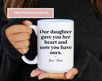 Personalized Coffee Mug for Groom from MIL | Wedding Day Gift from mother in law | Design 140