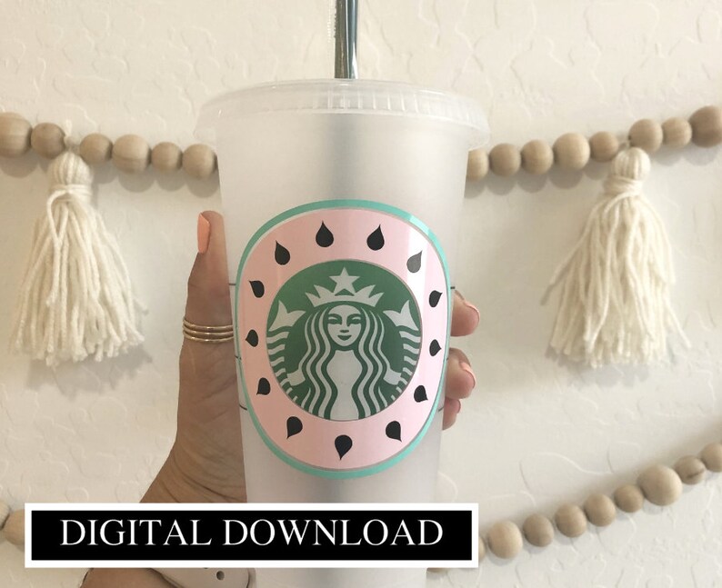 Download Watermelon Ring Starbucks Coffee SVG file Summer Starbucks ...