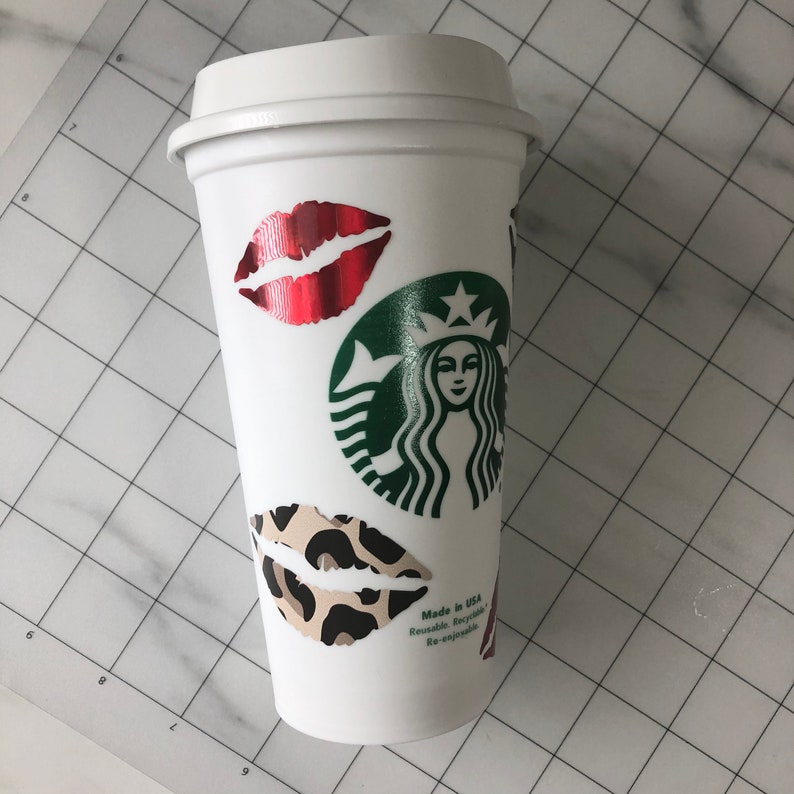 Download Lips Starbucks Coffee SVG file Valentines coffee CUT file ...