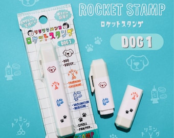 On sale from February 1st *For managing your dog's schedule! Riralira Stamp Rocket Stamp [DOG1] *RK_D01