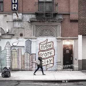 New York Photography, Sex And The City, NYC Photography, New York City Wall Art, Big Apple, Street Mural, I Love NY
