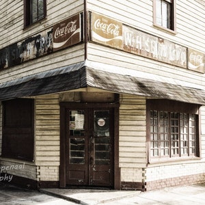 Corner Store, Coca Cola Sign, Vintage, General Store Sign, Wall Decor, Charleston, South Carolina