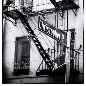 Christopher Street, Gay Street Sign, Gay Art, LGBTQ, Gay Pride, LGBT History, Greenwich Village, New York City Wall Art, New York Sign