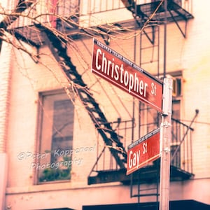Christopher Street, Gay Street, Gay Art, LGBTQ, Gay Pride, LGBT History, Greenwich Village, New York City Wall Art, New York Sign
