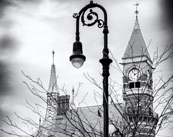 Jefferson Market and West 9th Street, Greenwich Village, New York City Wall Art, NYC Photography, Home Decor, Public Library