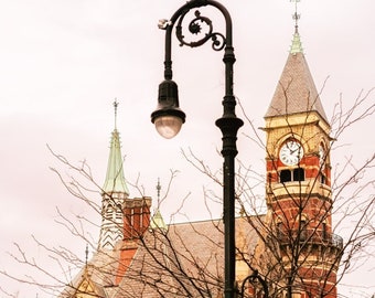 Jefferson Market and West 9th Street, Greenwich Village, New York City Wall Art, NYC Photography, Home Decor, Public Library