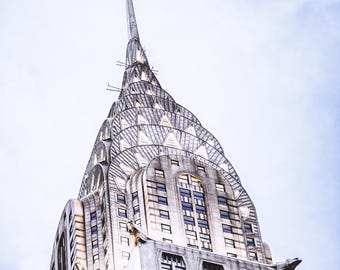 Chrysler Building Print, NYC Photography, Art Deco Skyscraper, New York City Wall Art