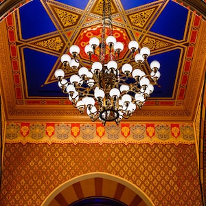 Central Synagogue Print, Restored Historic Jewish New York City Architectural Fine Art, Stain Glass Temple Window