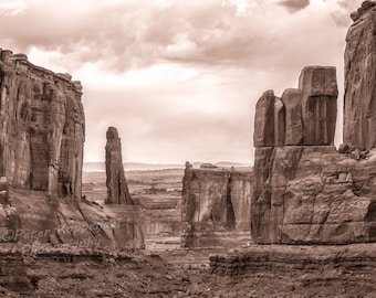 Arches National Park, Utah Photography, Western Decor, Southwest Decor, Park Avenue, Boho Decor, , Mothers Day