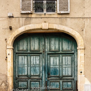 Paris Photography, French Wall Art, Parisian Blue Door Rustic Country Home Decor, Paris Lover Gift for Her