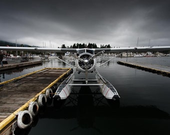 Floatplane Seaplane Photo, Bush Pilot Gift, De Havilland Beaver Propeller, Pacific Northwest Wall Decor, Airplane Lover, Salt Spring