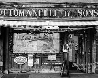 Ottomanelli Butcher, Bleecker Street, NYC Photography, Greenwich Village, New York City Wall Art, I Love New York