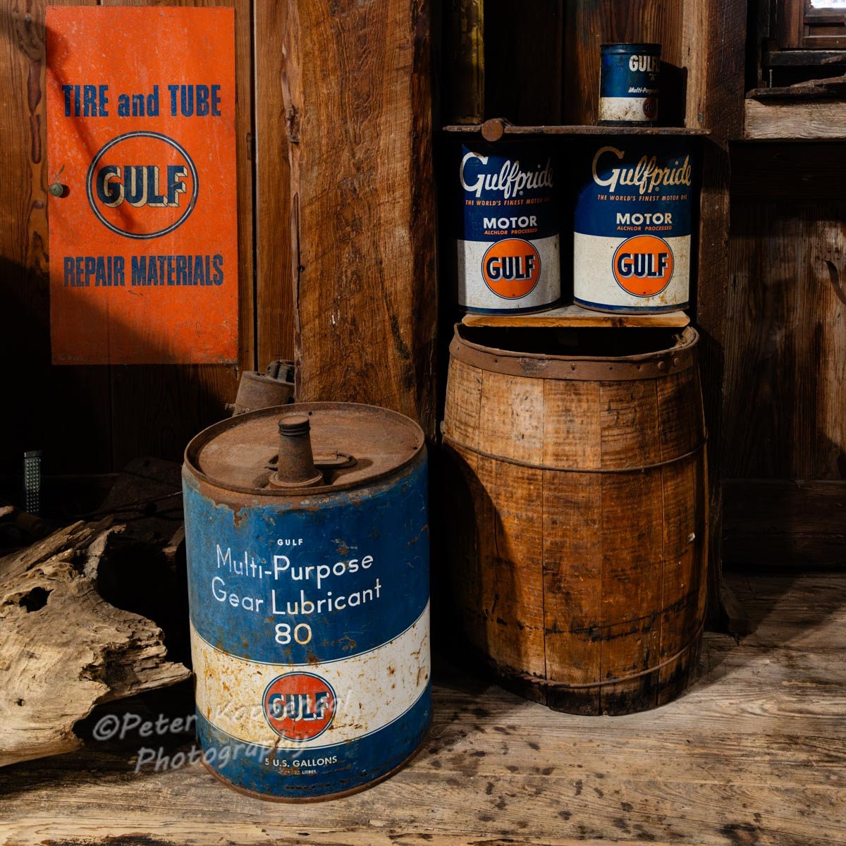 Gulf Motor Oil Sign PRINT, Gulfpride Vintage Automotive Decor, Gas