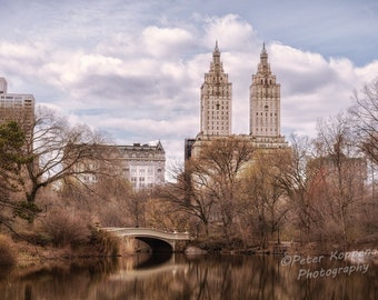 Central Park Lake, Bow Bridge, NYC Photography, New York City Wall Art, Manhattan, NYC Skyline, I Love NY,