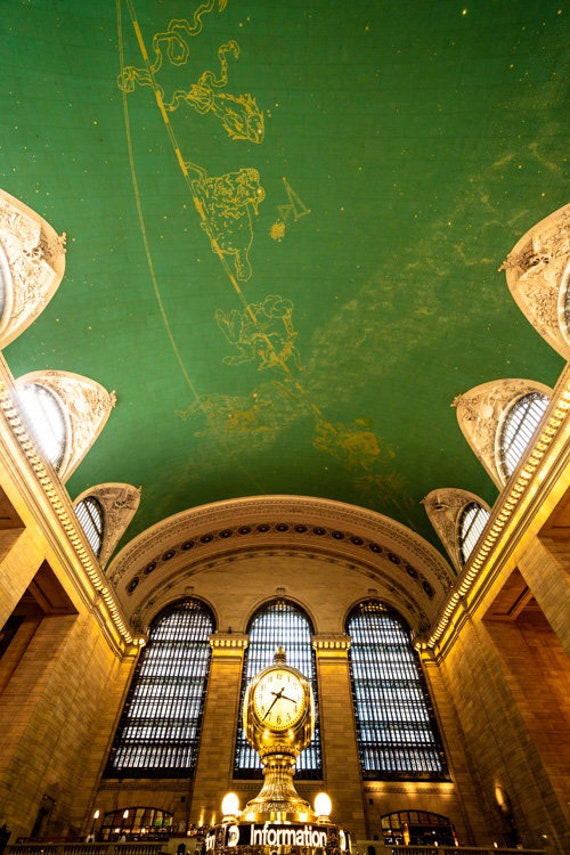 Grand Central Station Clock Print New York Fine Art Etsy