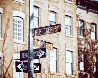 Bleecker & Charles Street Print, Greenwich Village Photography, New York City Wall Art