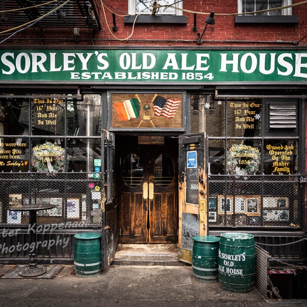 McSorley's Old Ale House, East Village Bar, NYC Photography, Irish Pub, New York City Wall Art, I Love New York, Manhattan, Lower East Side
