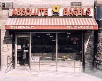 Absolute Bagels, Manhattan, Broadway, Upper West Side, NYC Photography, New York City Wall Art, I Love New York, Jewish Food